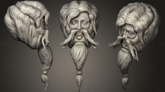 Скульптура Голова с бородой